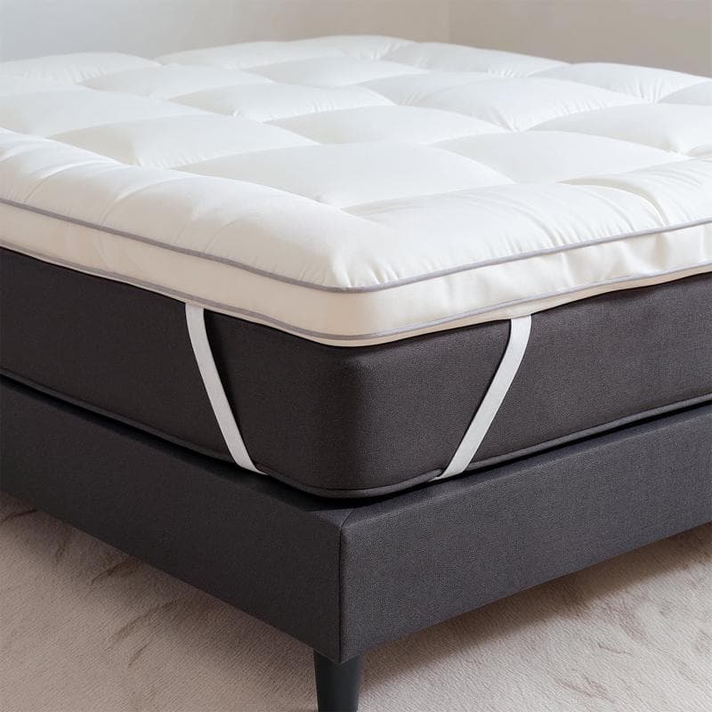 Premium Percale Katoen Topper - Wit