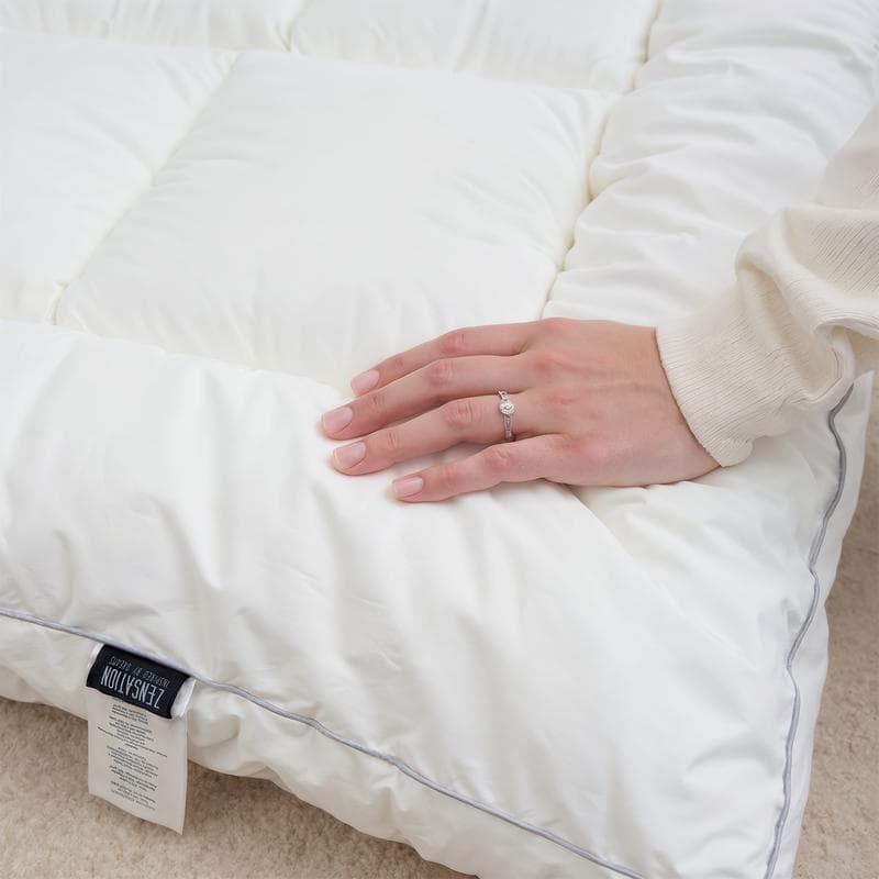 Premium Percale Katoen Topper - wit