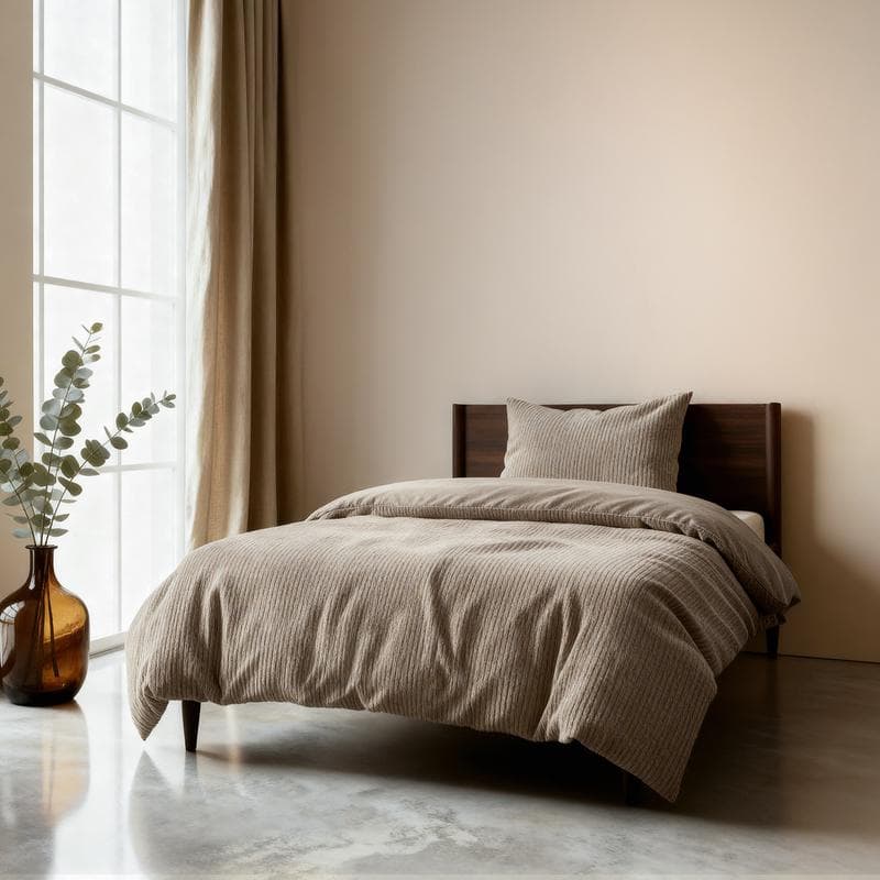 Parure de lit Faux Fur - taupe