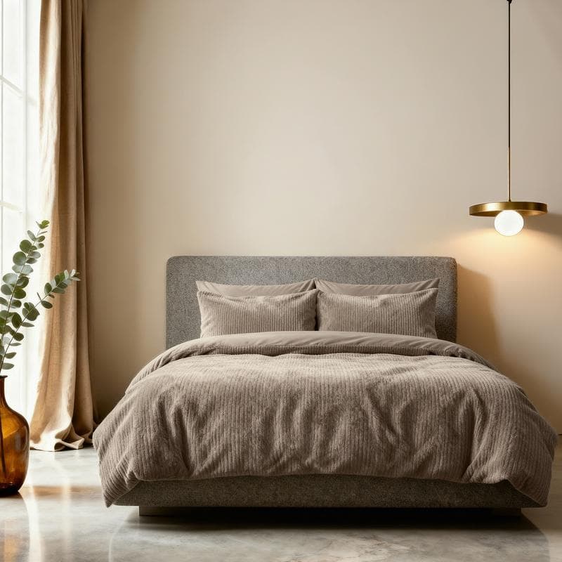 Parure de lit Faux Fur avec taie d'oreiller