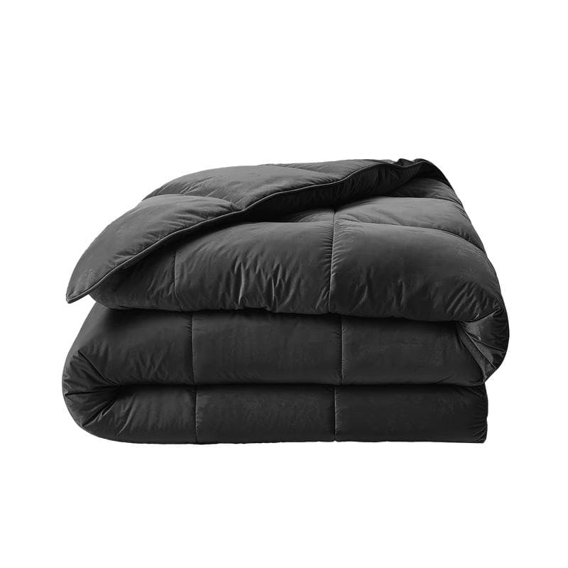 Lazy all-in-one dekbed Velvet - antraciet