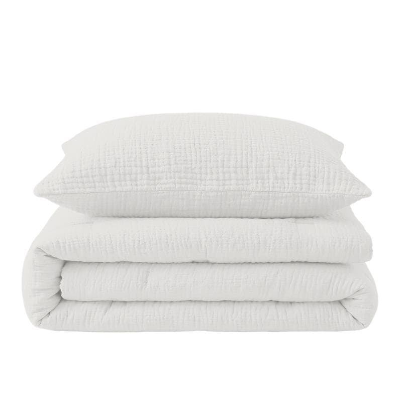 Lazy all-in-one dekbed Mousseline - crème-wit