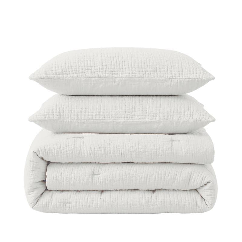 Lazy all-in-one dekbed Mousseline - crème-wit