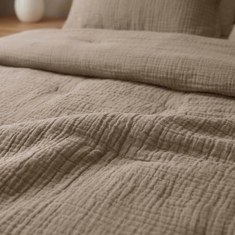 Lazy all-in-one dekbed Mousseline - taupe