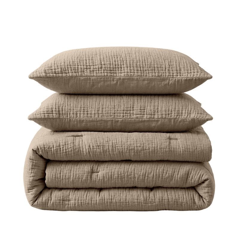 Lazy all-in-one dekbed Mousseline - taupe