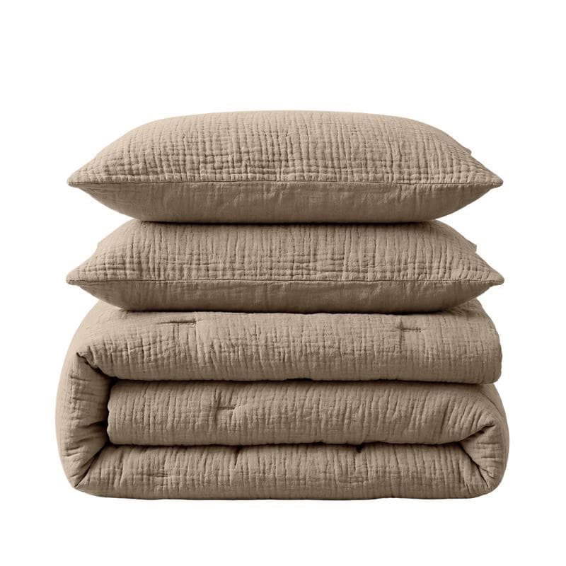 Lazy all-in-one dekbed Mousseline - taupe