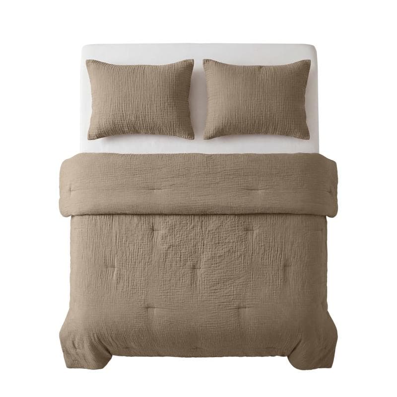 Lazy all-in-one dekbed Mousseline - taupe