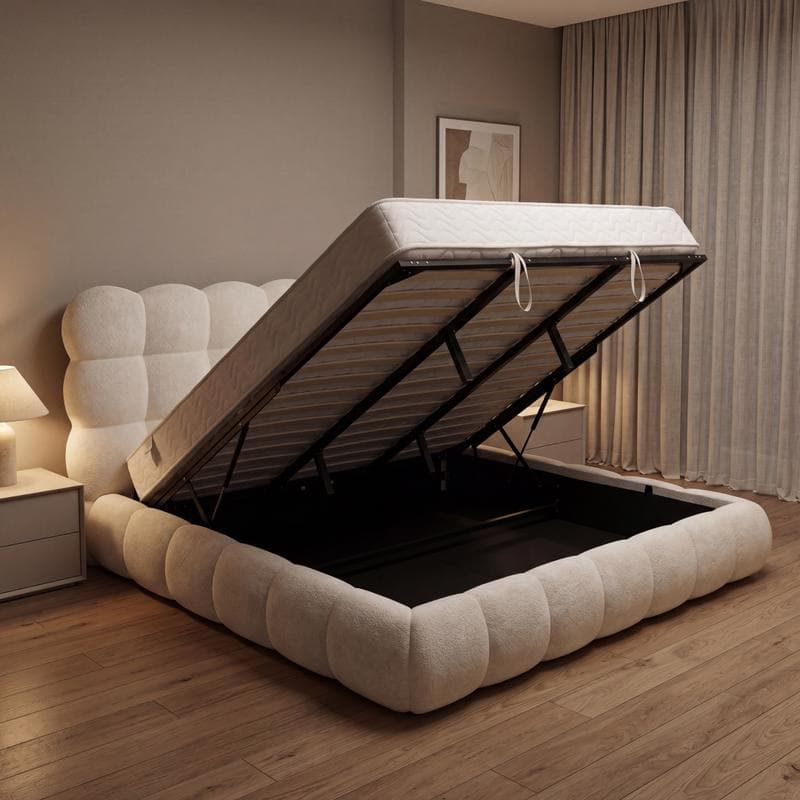 Japandi opbergboxspring - beige
