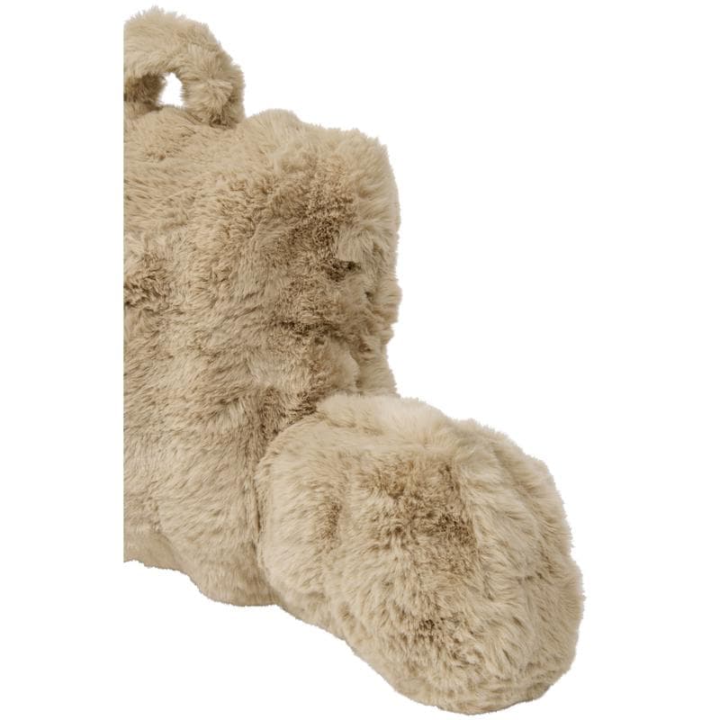 Comfortabel rugkussen Pom Pom Fur - taupe