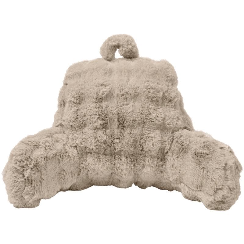 Comfortabel rugkussen Pom Pom Fur - taupe