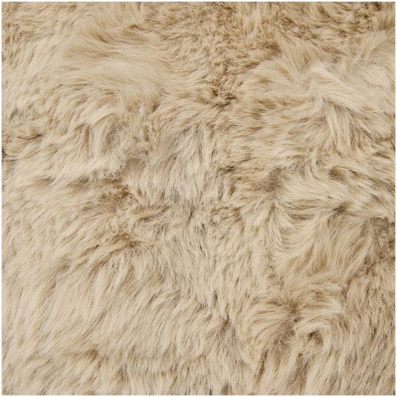 Comfortabel rugkussen Pom Pom Fur - taupe