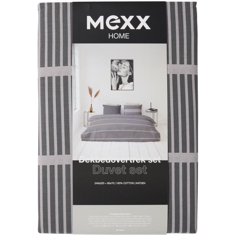 Mexx Home dekbedovertrek - grijs