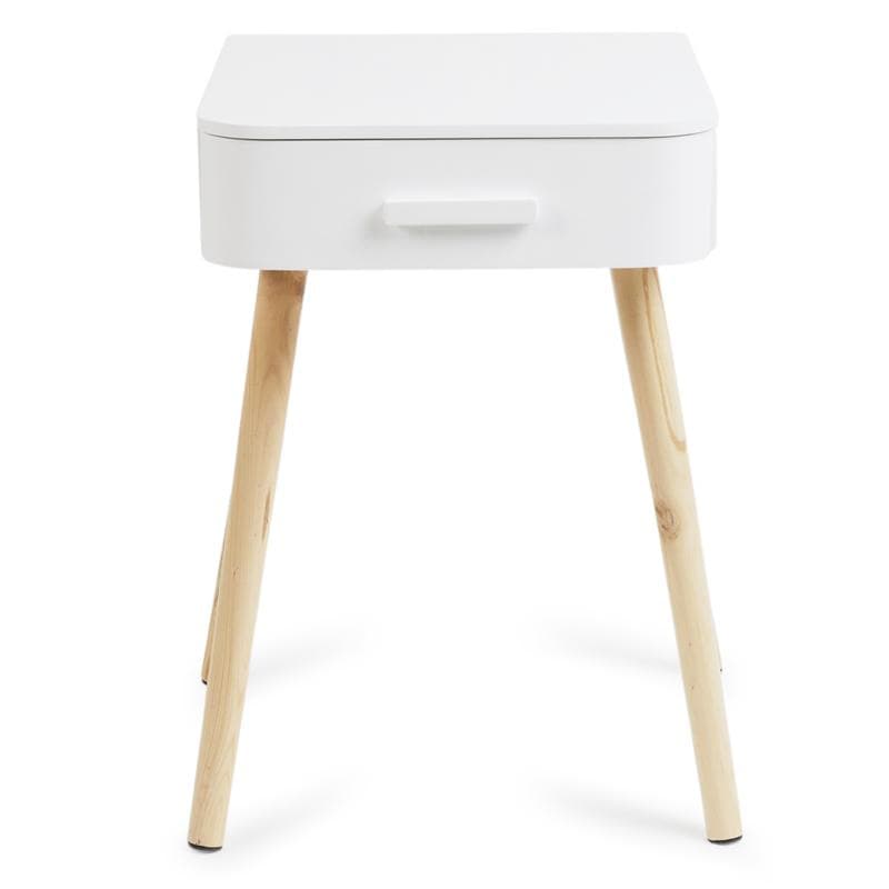Table de chevet - blanc