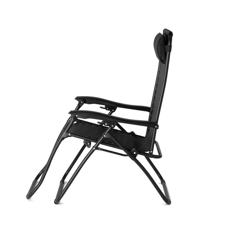 Chaise longue - anthracite - 2 pièces