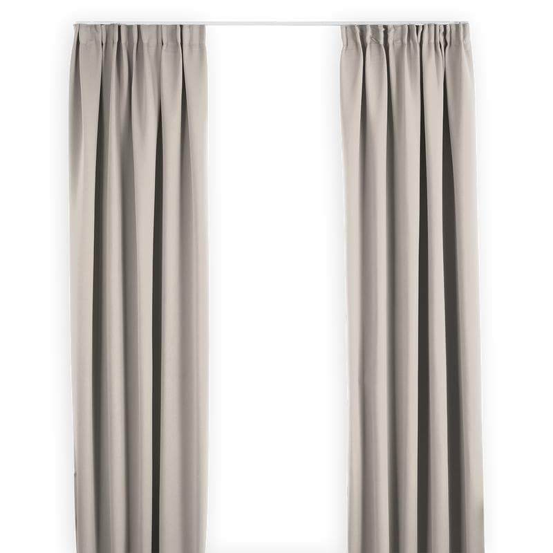 Kant-en-klaar verduisterend gordijn met haken - Crème