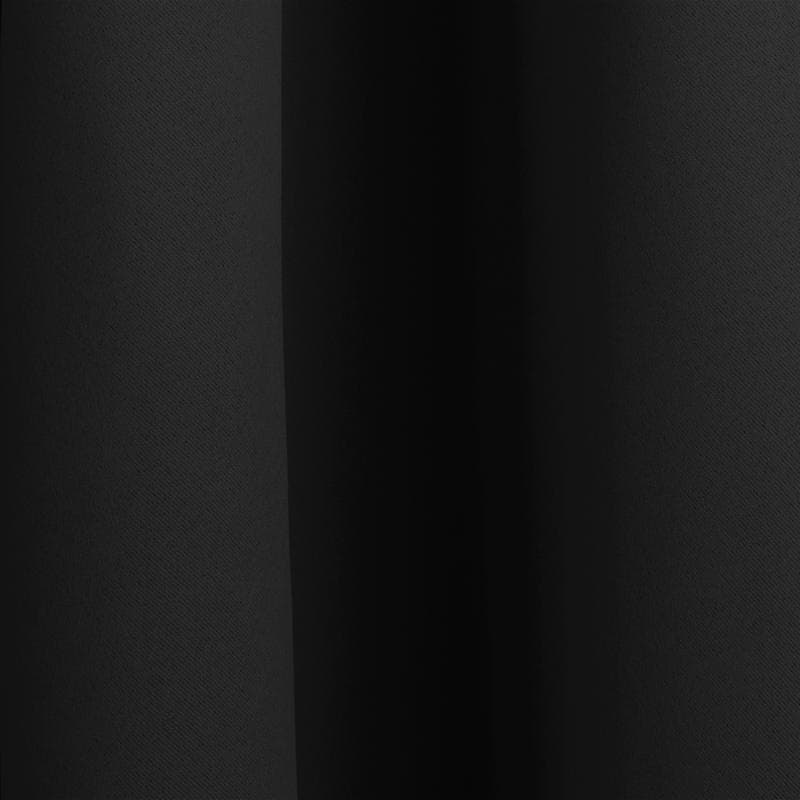 Rideau occultant prêt-à-poser à œillets - noir