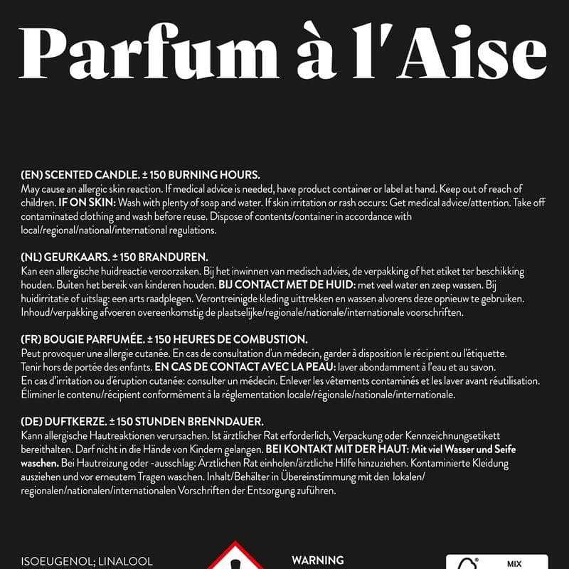 Bougie parfumée XL premium - jasmin et fleurs d'oranger