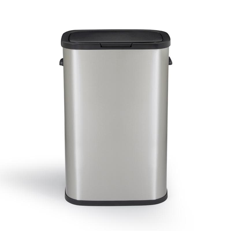 Poubelle avec ouverture à pression - 60 l - inox