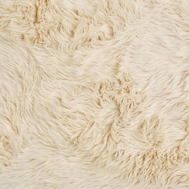 Hoogpolig vloerkleed - Crèmewit