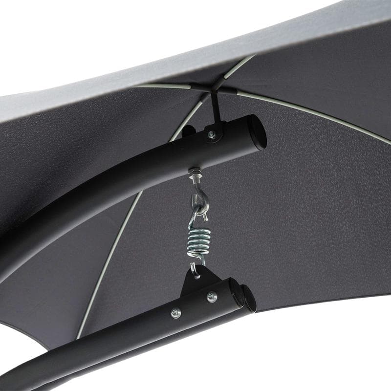 Bain de soleil avec parasol - gris foncé