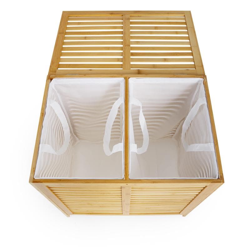 Dubbele wasmand - bamboe