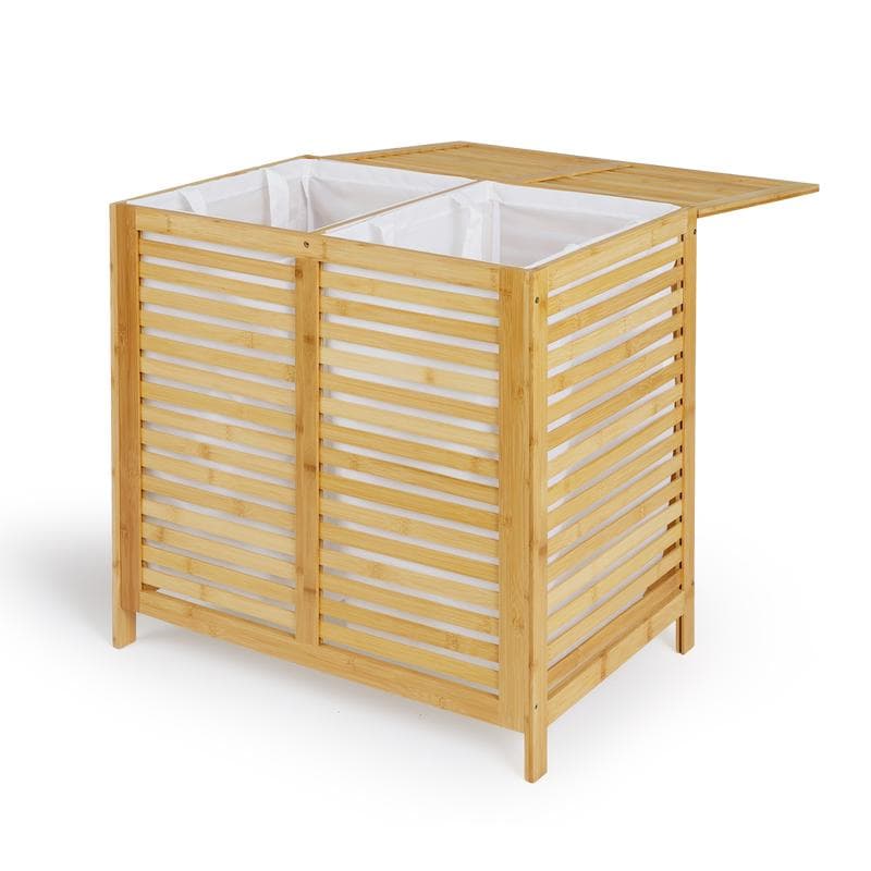 Dubbele wasmand - bamboe