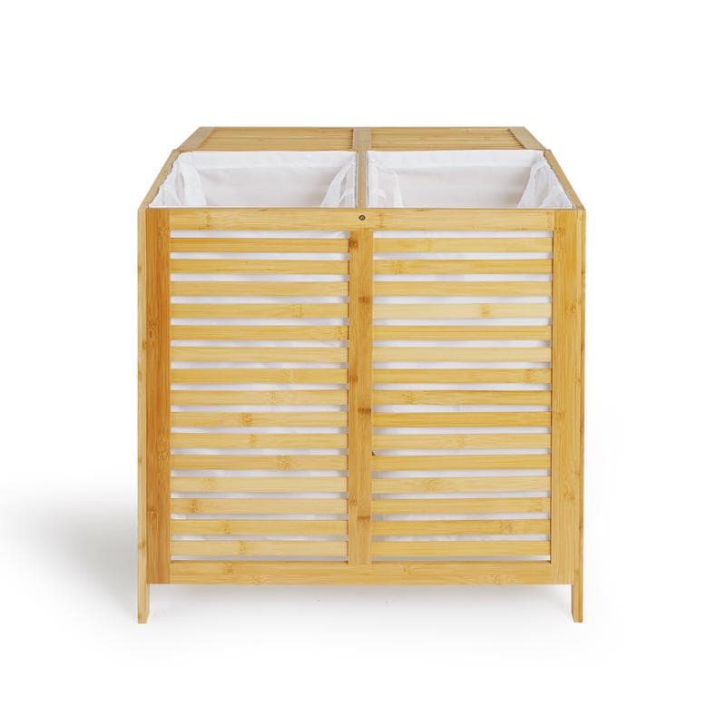 Dubbele wasmand - bamboe