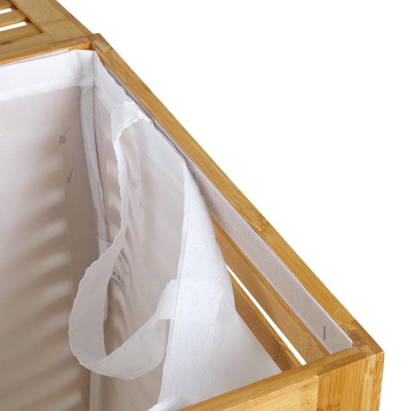 Dubbele wasmand - bamboe