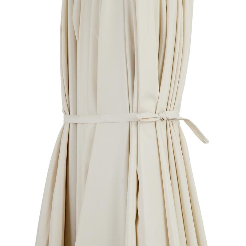 Parasol double avec housse - blanc cassé