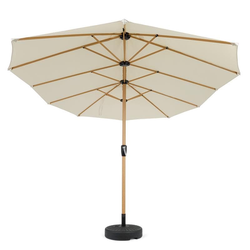 Dubbele parasol incl. hoes - Crèmewit
