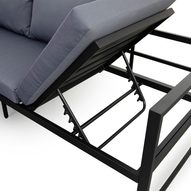 Aluminium loungeset - Zwart