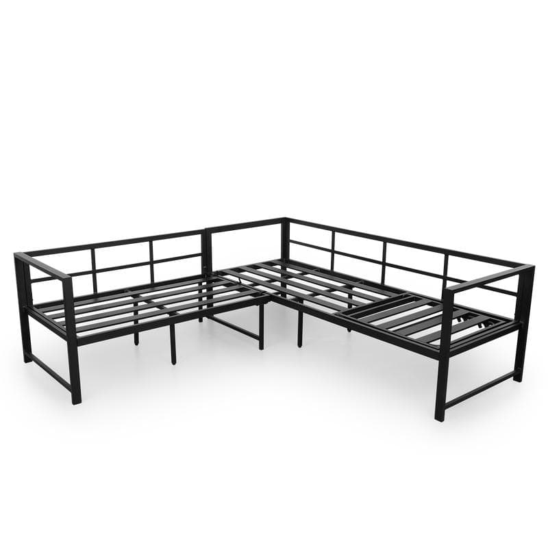 Salon de jardin en aluminium - gris foncé