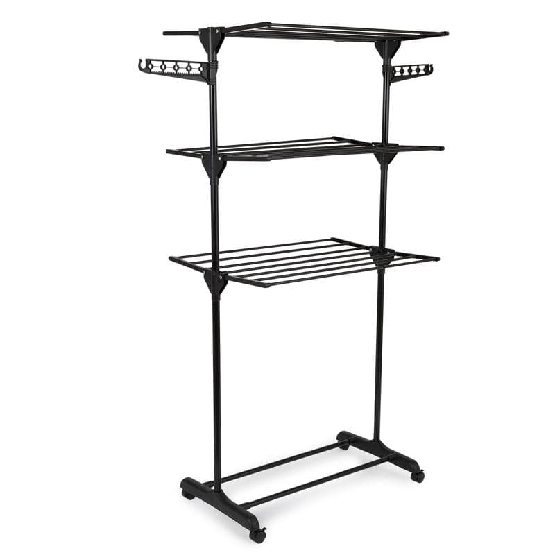 Séchoir à linge 3 niveaux - noir