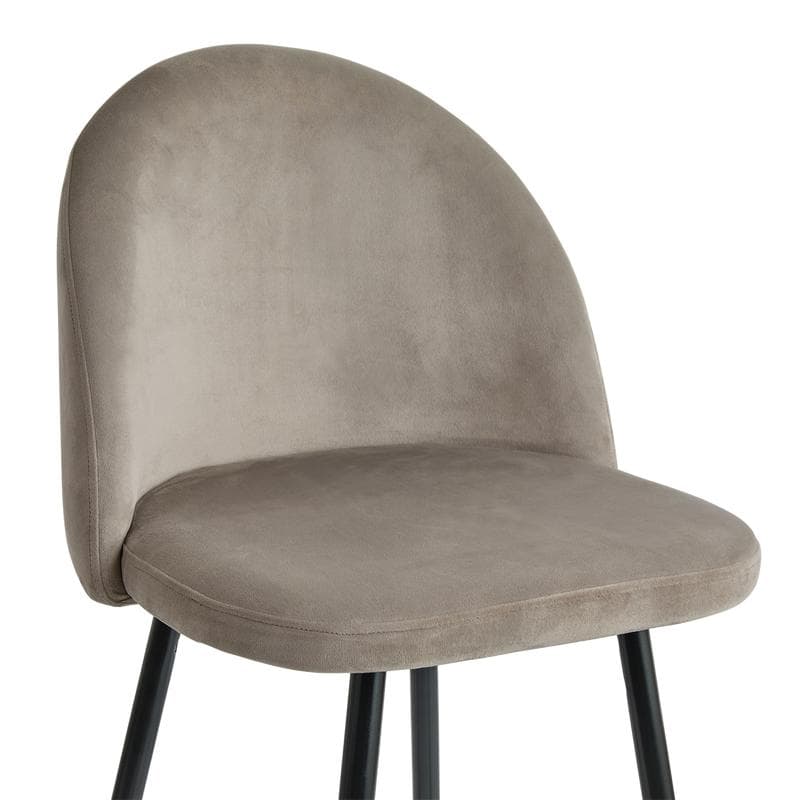 Barkruk Velvet set van 2 - Taupe