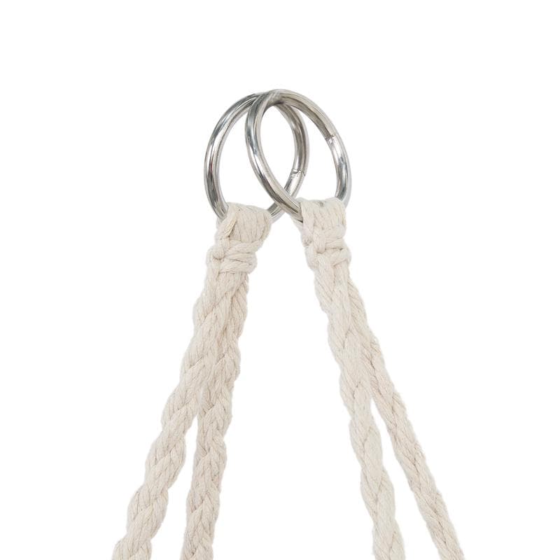 Fauteuil suspendu en macramé