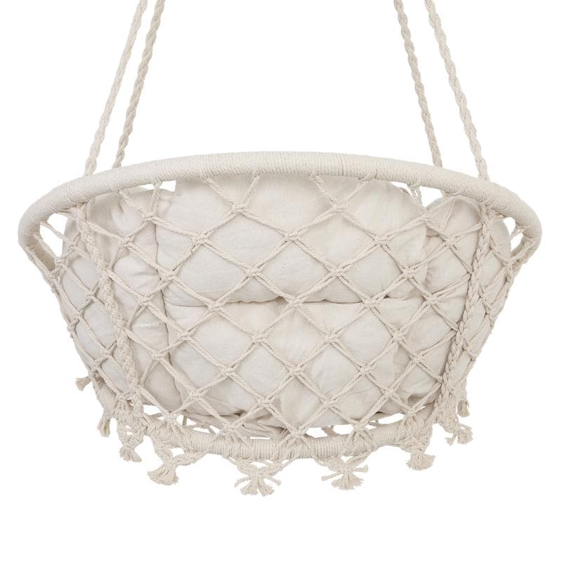 Macramé hangstoel