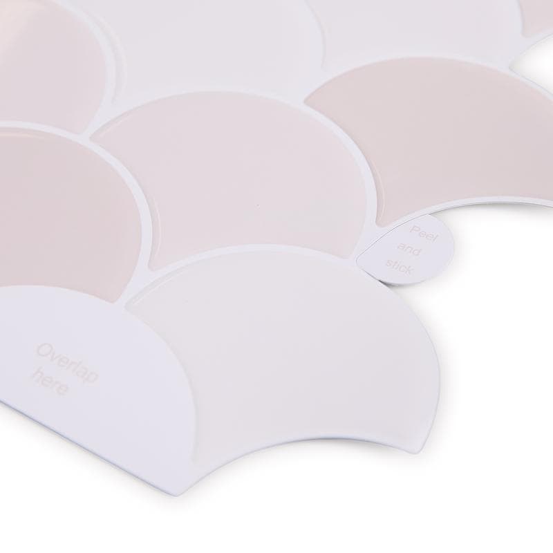 Zelfklevende tegels / steenstrips - Roze schubben