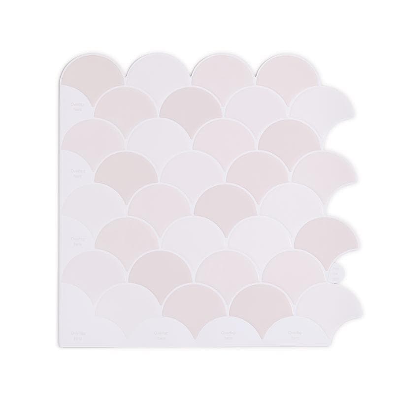 Zelfklevende tegels / steenstrips - Roze schubben