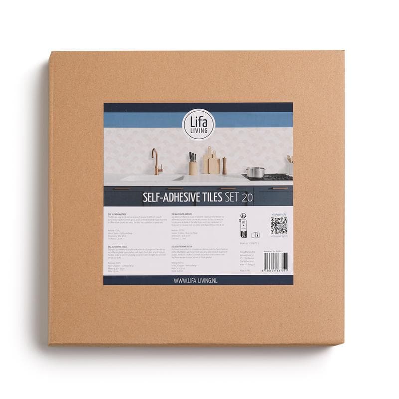 Zelfklevende tegels / steenstrips - Roze schubben