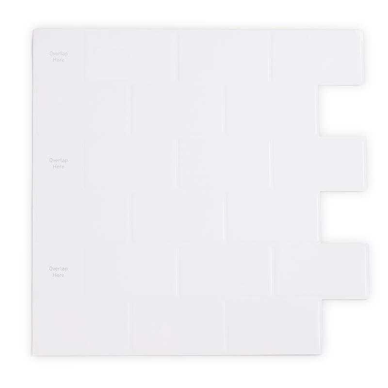 Zelfklevende tegels / steenstrips - Wit