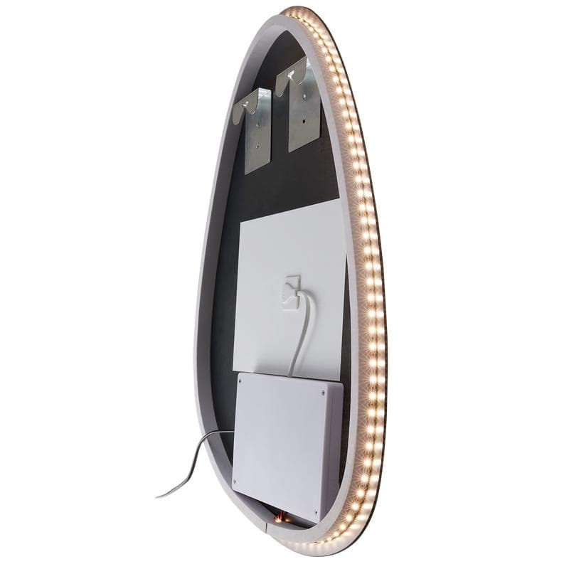 Asymmetrische spiegel met ledverlichting