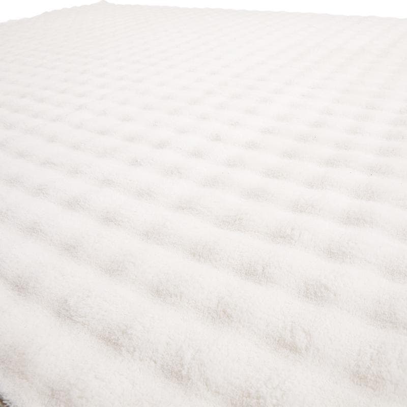 Tapis à pile haute Pompom Fur - crème