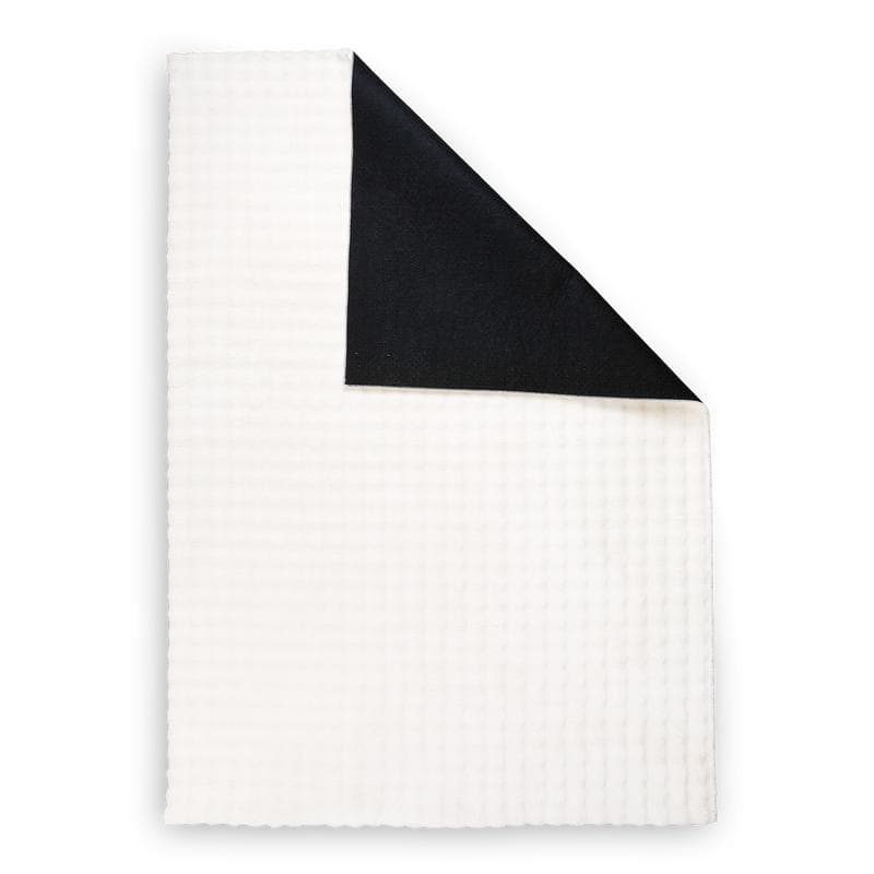 Hoogpolig vloerkleed Pompom Fur - Crèmewit