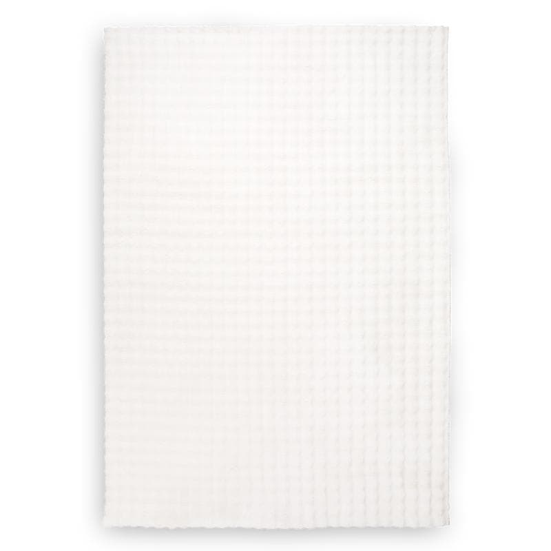 Hoogpolig vloerkleed Pompom Fur - Crèmewit