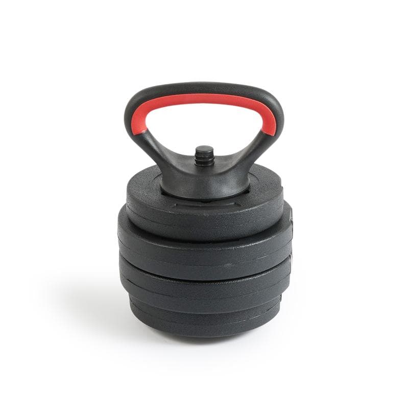 Halterset met stang, gewichten en kettlebell