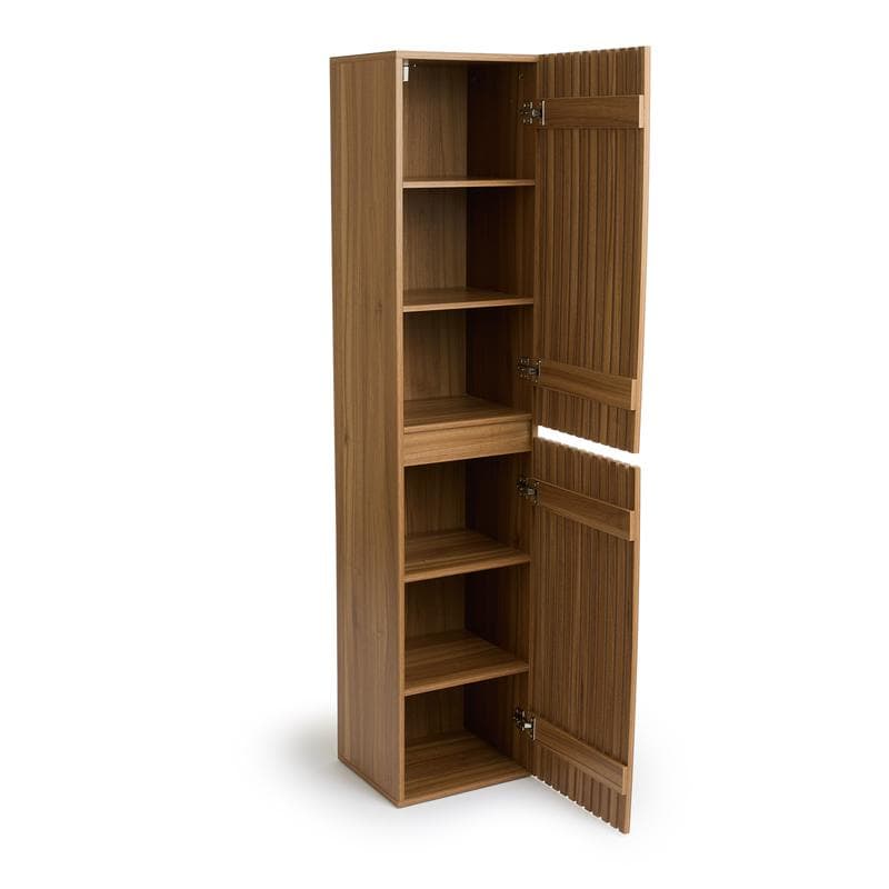 Colonne de salle de bain design en bois