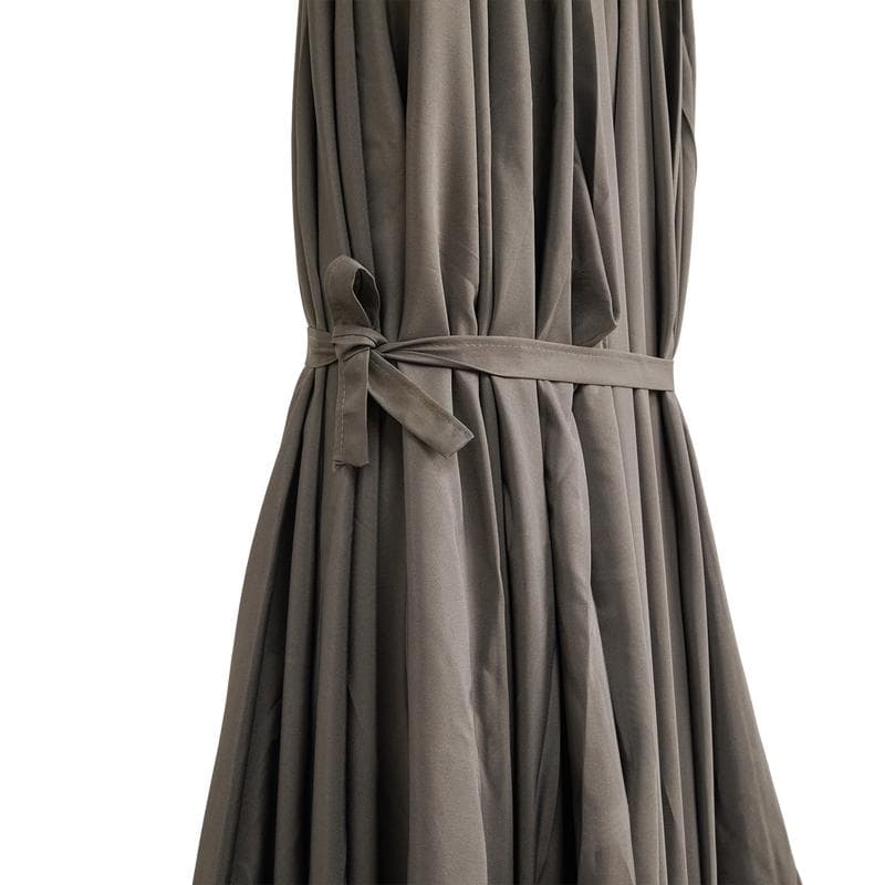 Parasol double avec housse - taupe