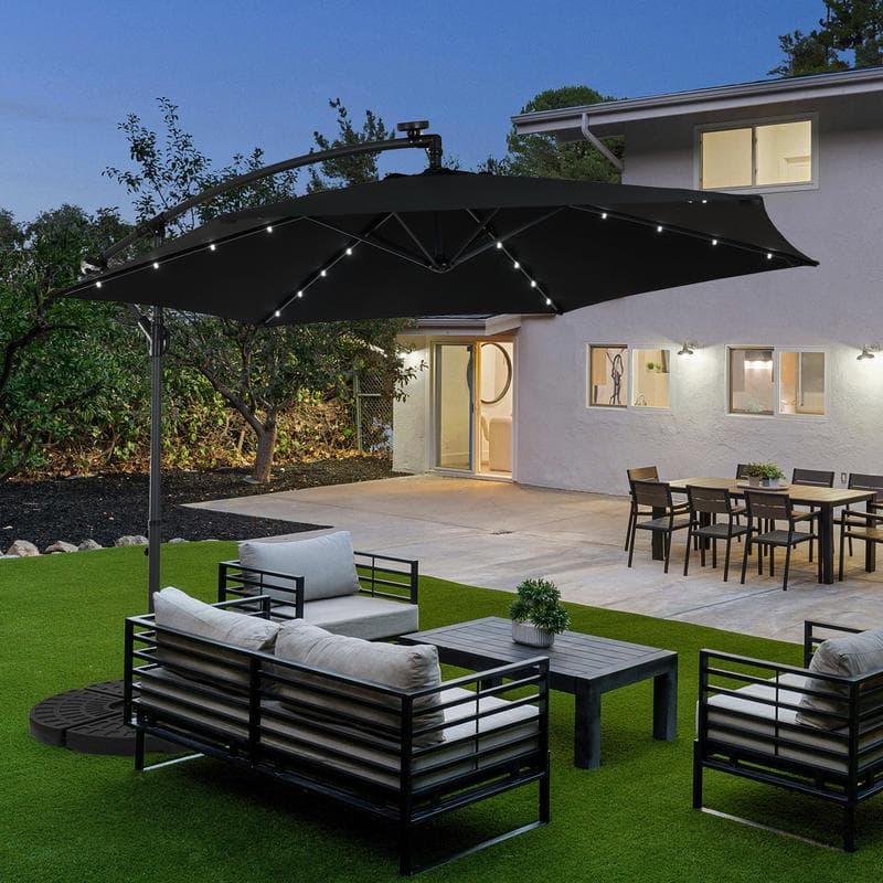 Parasol déporté avec LED