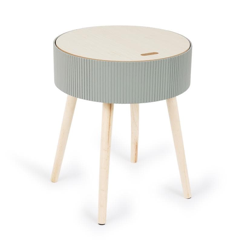 Table de nuit ronde - vert