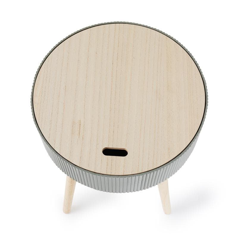 Table de nuit ronde - vert